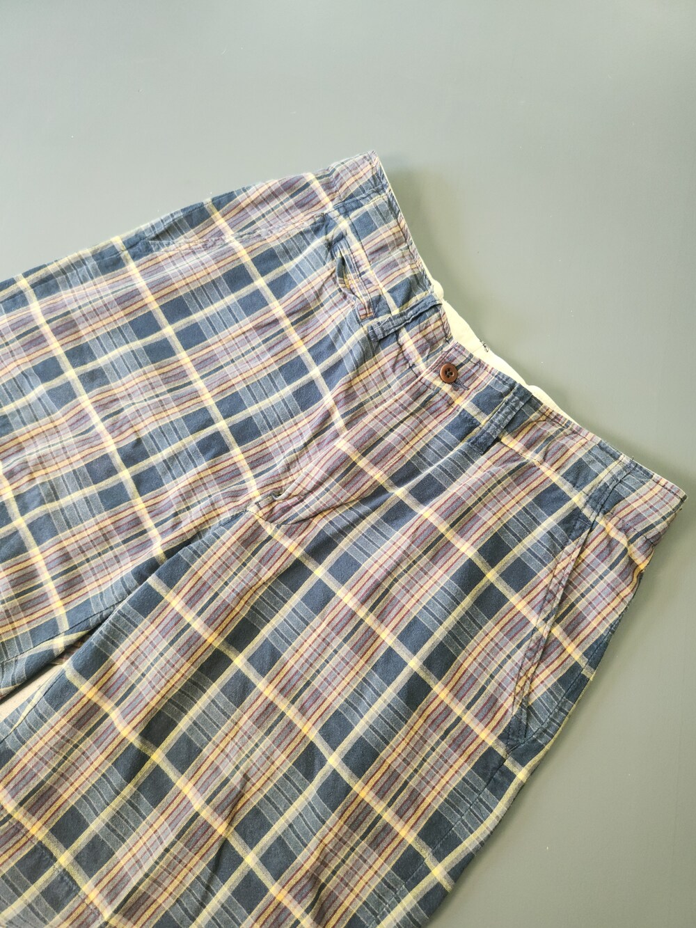 Vintage Polo Ralph Lauren Shorts Mens 32 Indian Madras Plaid Golf Preppy Cotton